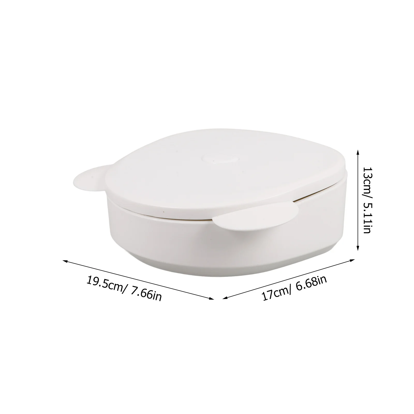 Simpatico specchio per trucco per orecchie da orso, design compatto, custodia per trucco da viaggio con riflessione ad alta definizione per fermagli per capelli per ragazze