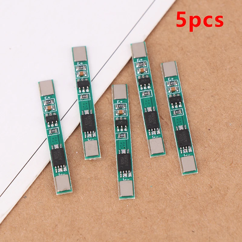 5pcs 3.7V Lithium Battery Charging Protection Boards Module 3A Overcurrent Value