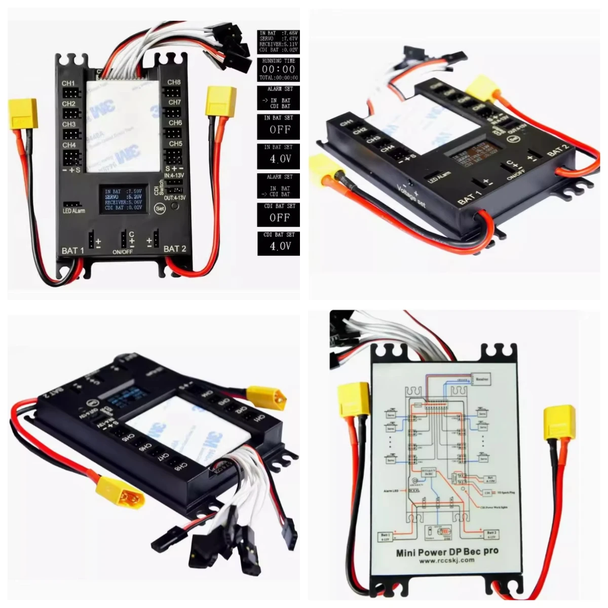Brand For Rccskj 4106 Mini Power DP BEC Pro Servo Section Board Power Box 9CH Input/18 port output with BEC