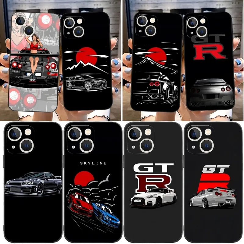 Japan GTR Running Car Phone Case Funda For Apple Iphone 12 Pro 13 Mini 11 14 Max Xr X Xs 6 6s 7 8 Plus Shockproof Back Cover