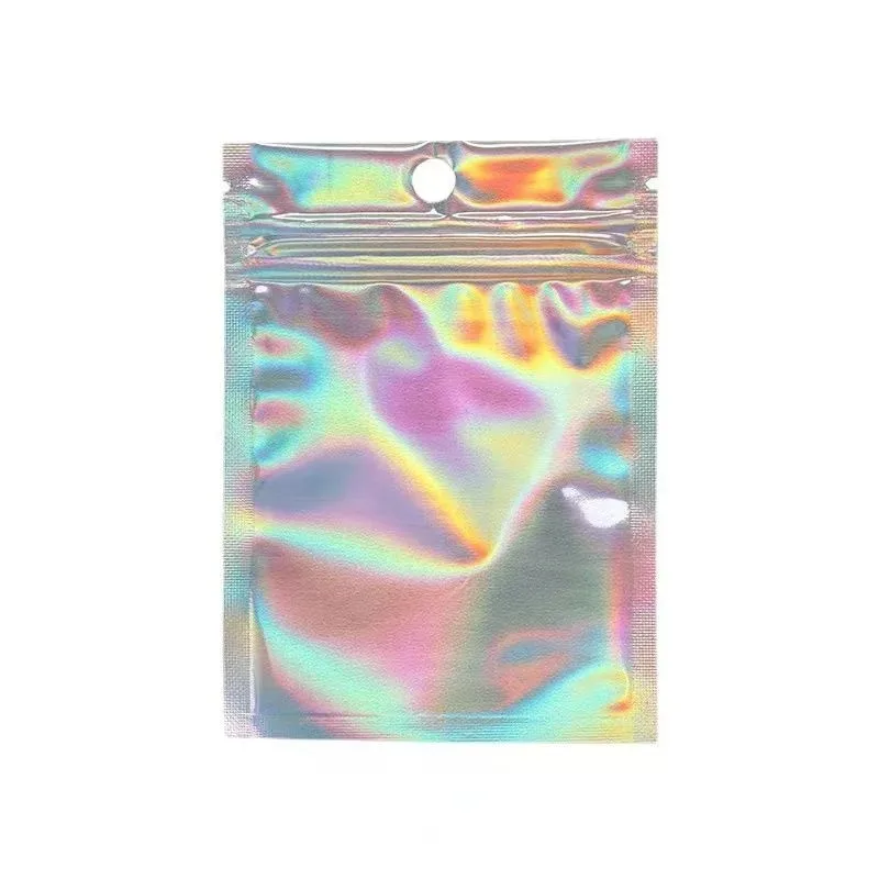 10Pcs Laser Self Sealing Plastic Envelopes Mailing Storage Bags Holographic Gift Jewelry Poly Adhesive Courier Packaging Bags