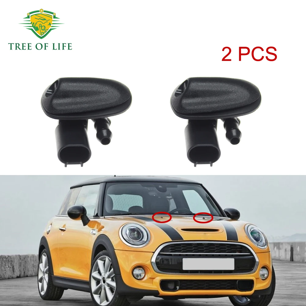 For Mini Hatch F56/F55/F57 2014 2015 2016 2017 2018 2019 2020 2021 2022 2023 2024 Car Left&Right Windshield Washer Nozzle Heated