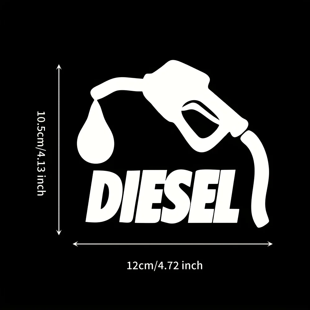 1PC Adorable Diesel Cartoon Sticker - High-Quality Vinyl Waterproof Decal for Cars, Water Bottles & Laptops - Auto-Themed Decor