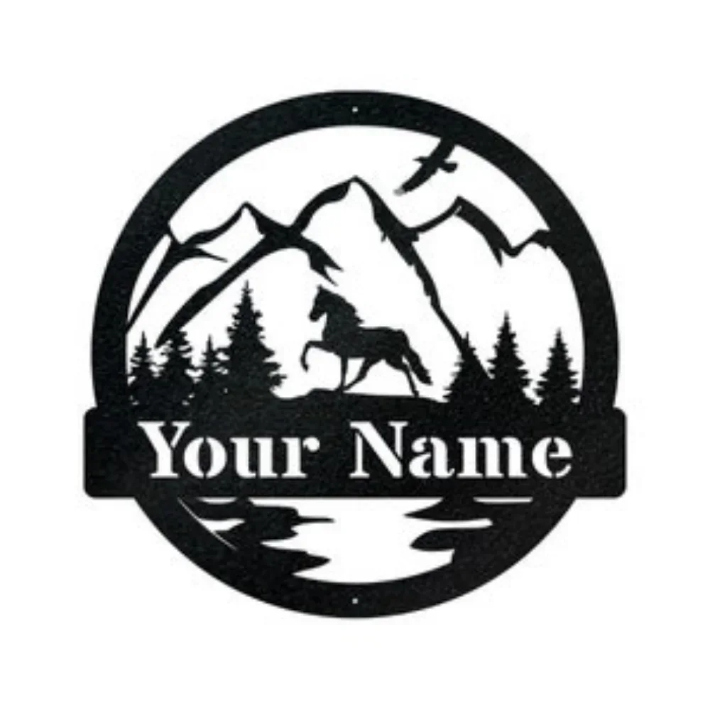 Metal Horse Sign NEW TN Walker Outdoor Metal Sign for Great Outdoors Decor with Unique Design Rustic Charm and Durable Artwork