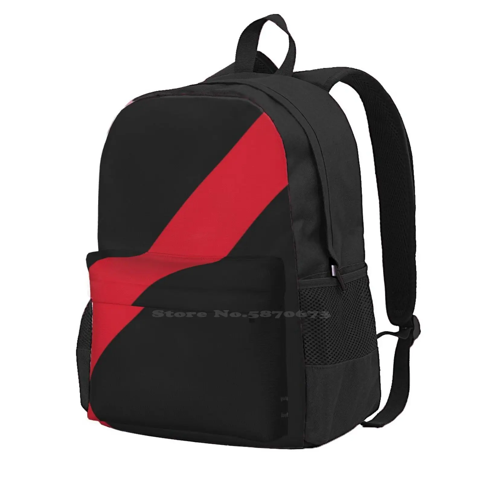 Red & Black Backpack For Student School Laptop Travel Bag Essendon Bombers Essendon Football Club Afl Bombers Afl Team Aussie