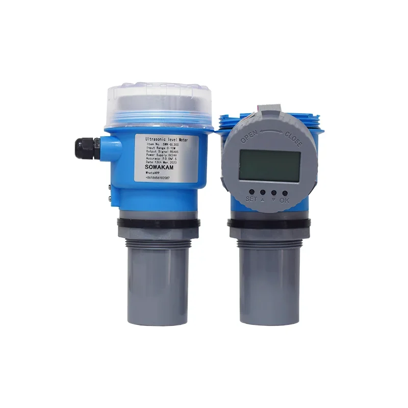 15m 10m 20m 4-20mA Ultrasonic Level Meter Level Sensor for water Oil Tank