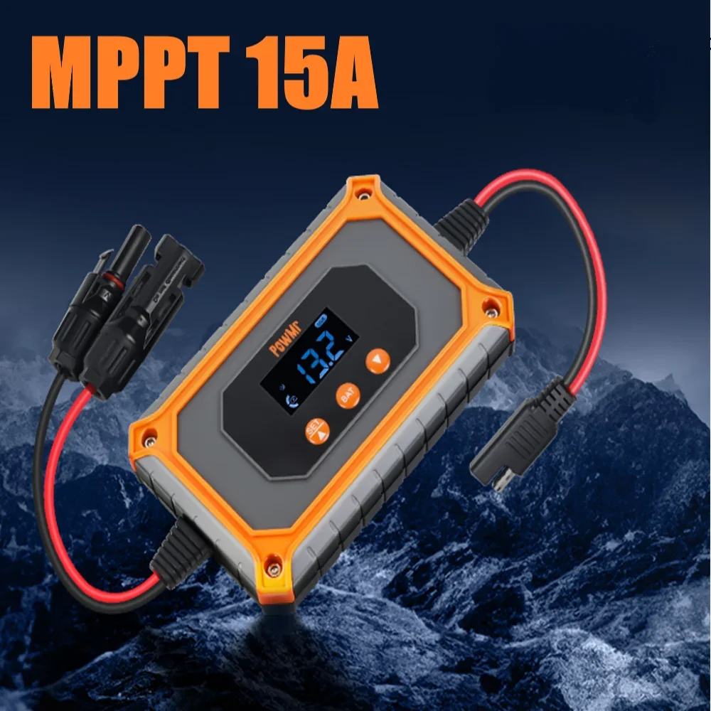 

ECG MPPT 15A Solar Charge Controller 12V/24V AGM Gel Floodied Lithium Batteries 50V Power Bank 180W-360W PV Charge LED Display