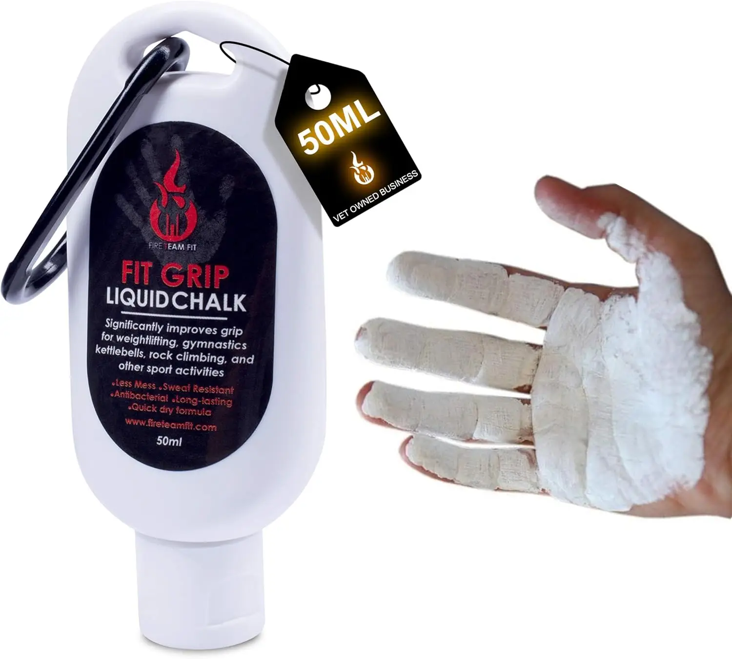 

Жидкий мел для тяжелой атлетики, скалолазания, кросс-тренинга и пауэрлифтинга - улучшитель сцепления для рук, одобренный для использования в спортзалах