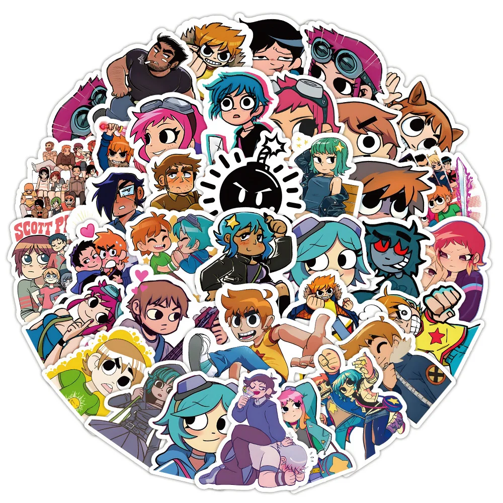 10/30/50/100 قطعة الكرتون أنيمي سكوت الحاج ملصق الكتابة على الجدران الشارات سكيت محمول الثلاجة حقيبة لاصقة تزيين لعبة طفل #3