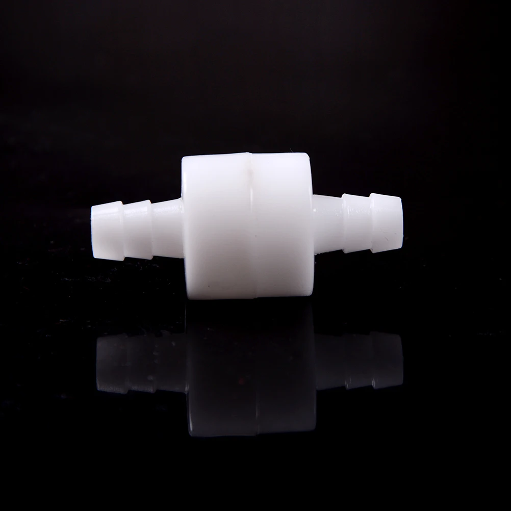 【AD】1Pcs White 8mm Plastic One Way Inline Check Valve Fuel Gas Liquid Water Suitable For Water Petrol Diesel Oils
