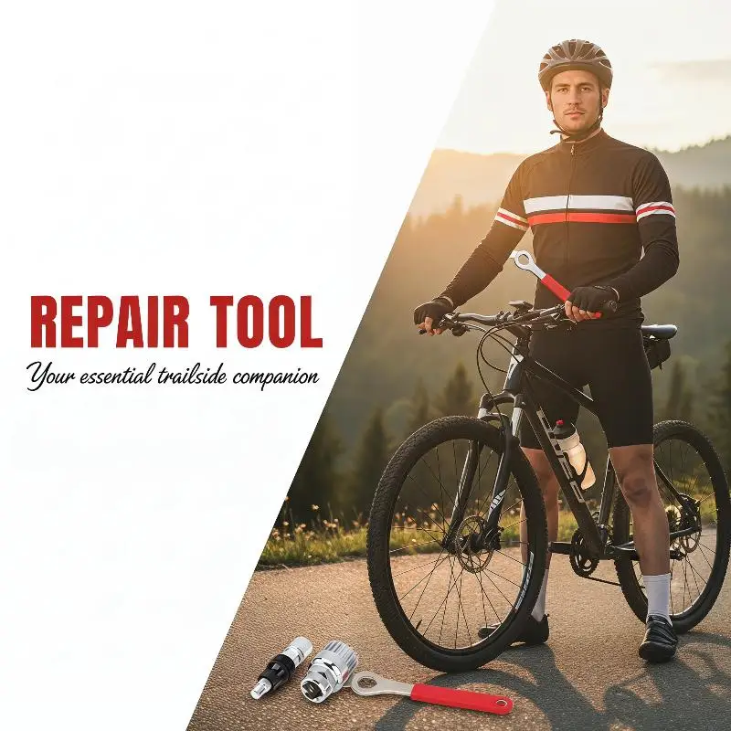 Bicycle Crank Extractor Tool Kit 2 Piece Bottom Bracket Remover for All Mountain Road Bike Maintenance