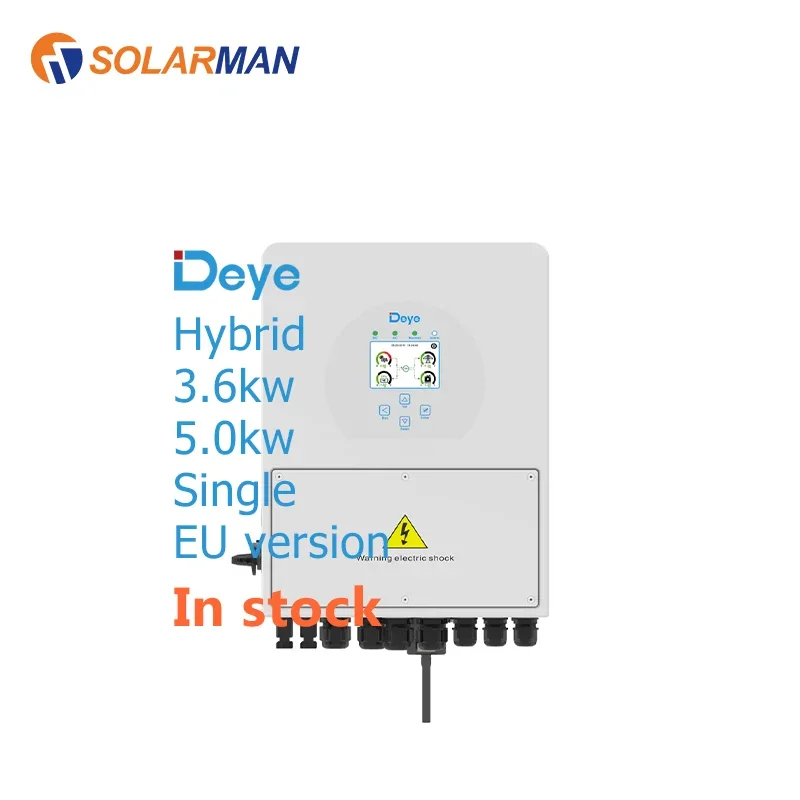 Deye 3kw 3.6kw 5kw 6kw Single Phase Hybrid Solar Inverter inverter deye 5 kw with good price