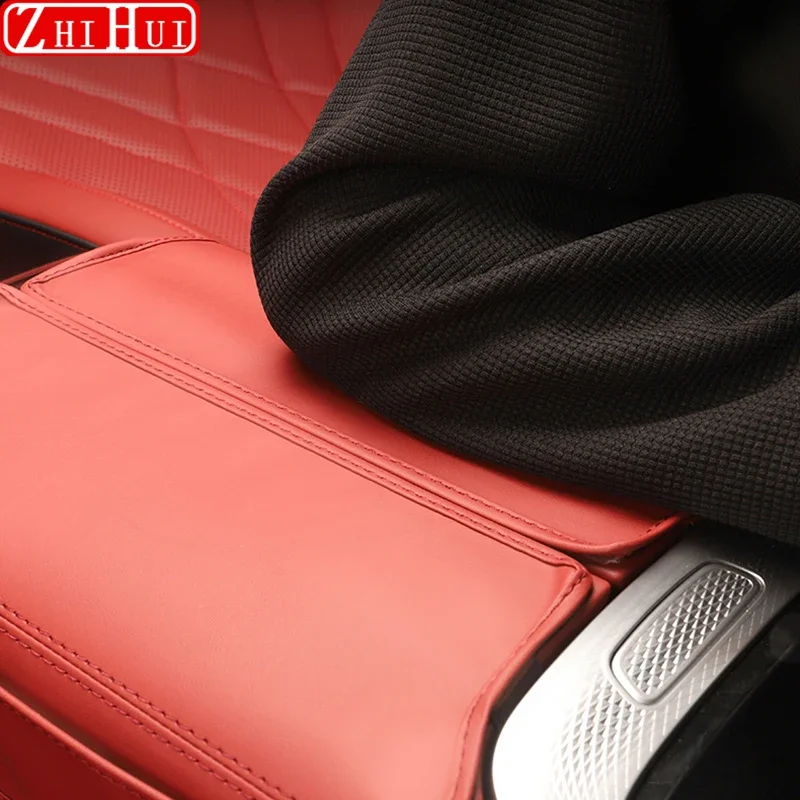 For Chery EXEED RX 2023 2024 Car Styling Armrest Anti-dirty Pad Cover Sticker PU Leather Cover Modificated Auto Accessories