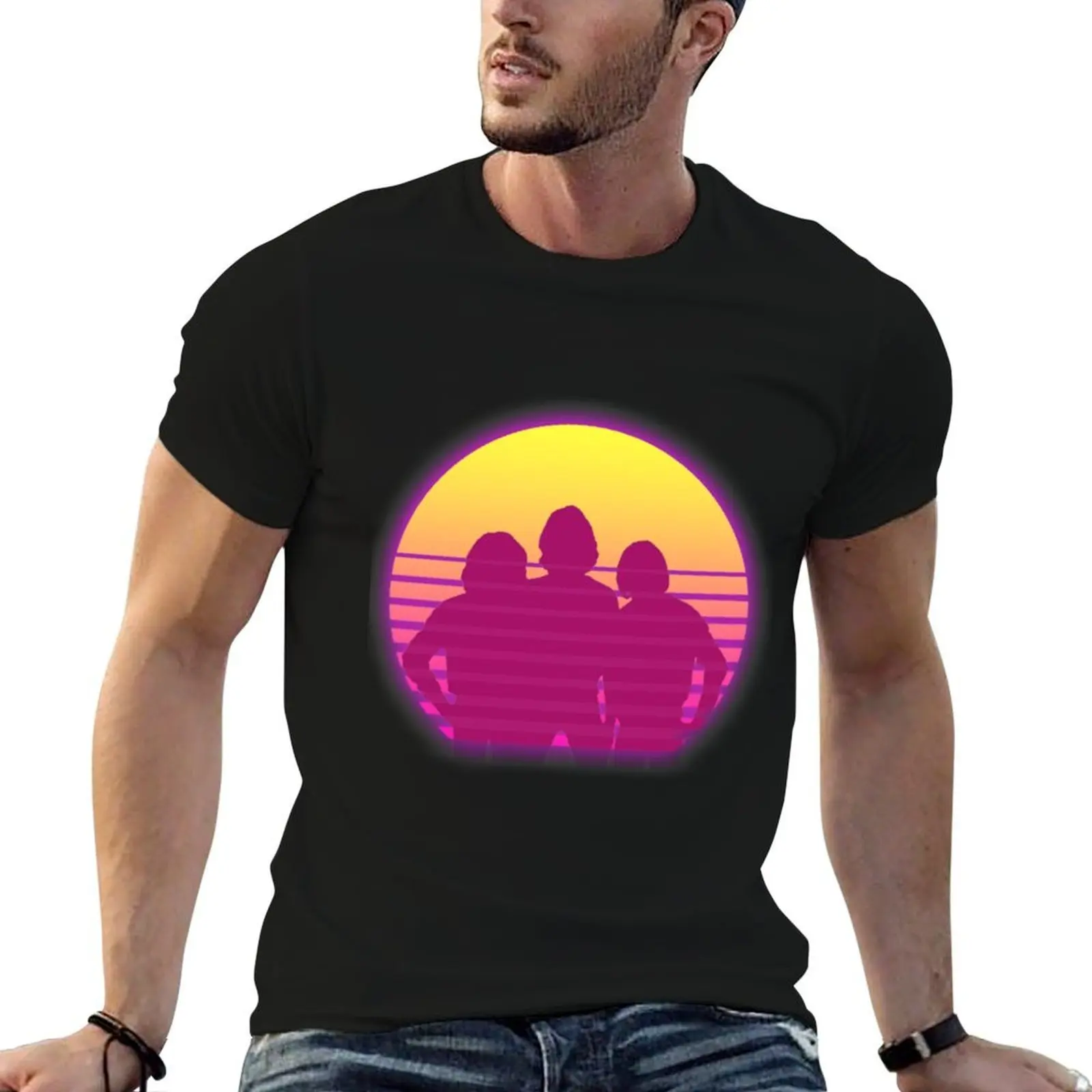 

Bee Gees T-Shirt man t shirts for men t shirts for man pack cotton t shirt men 100% cotton luxury brand T-shirt