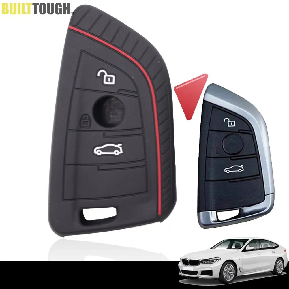 3 Button Silicone Remote Car Key Case Cover Shell Holder For BMW 1 2 3 4 5 6 7 X1 X2 X3 X4 X5 X6 2017 2018 2019 2020 2021 2022