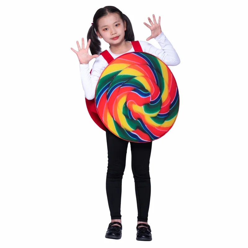 Funny Parent-child Unisex Style School Performance Cosplay Stage Party Snacks Lollipop Doll Costumes Party Halloween Props