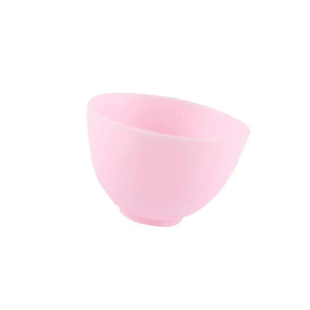 Silicone Bowl M Pink Odorless Anti-Drop Home Use Prep Measuring Facial Mask Mixing Condiment Herb Holder