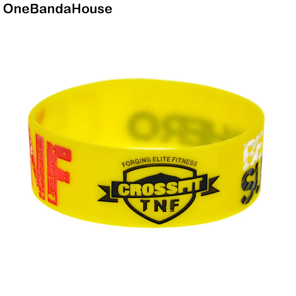 1 PC Crossfit be Your Own Super Hero Silicone Bracelet 1 Inch Wide 3 Colors