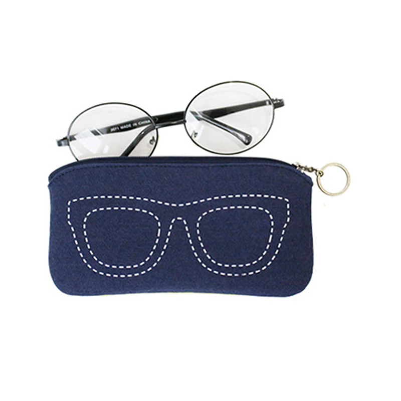 ورأى نظارات حقيبة المحمولة لينة سستة نظارات القراءة حامي النظارات الشمسية الحقيبة النظارات الشمسية صندوق حقيبة مستحضرات التجميل حقيبة القلم #4