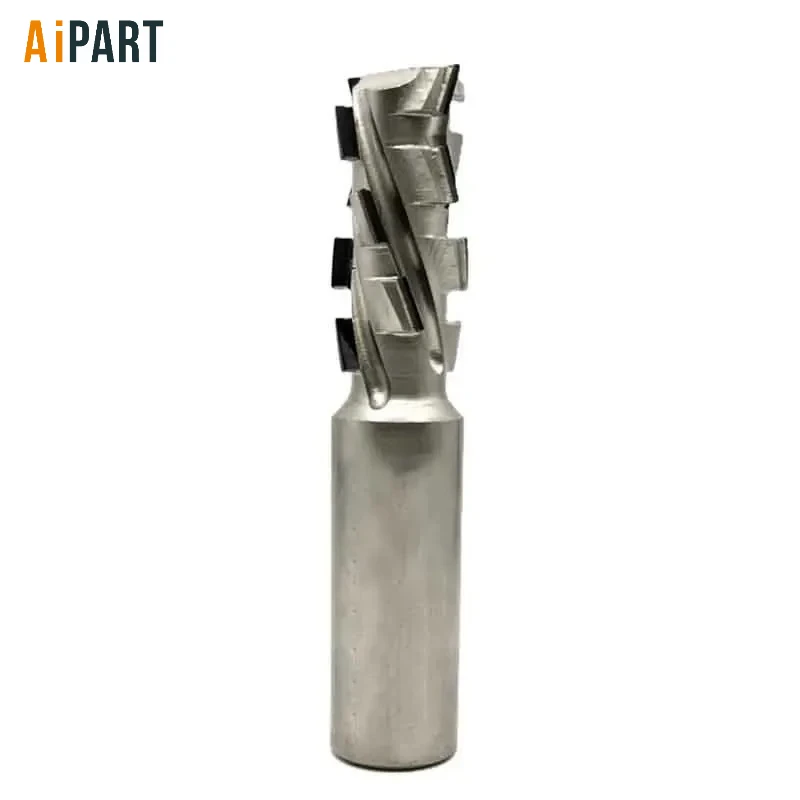 Diamond Spiral Milling Cutter PCD Corn End Mill Engraving Slotting Tool for Silicate Board Anti-Bite MDF Solid Wood