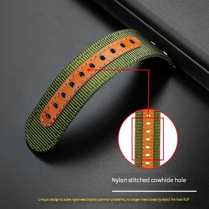 22mm Premium Quality Nylon Canvas Strap for Hamilton Khaki Watchband for Military Wristband Amazfit Gts Band Quick release