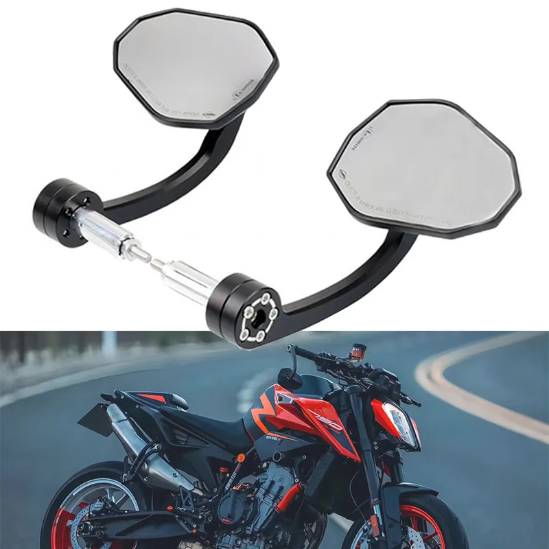 

Universal Motorcycle Rear View Mirrors 7/8" 22MM Handle Bar End Mirrors For Piaggio MP3 250 300 500 HPE Sport