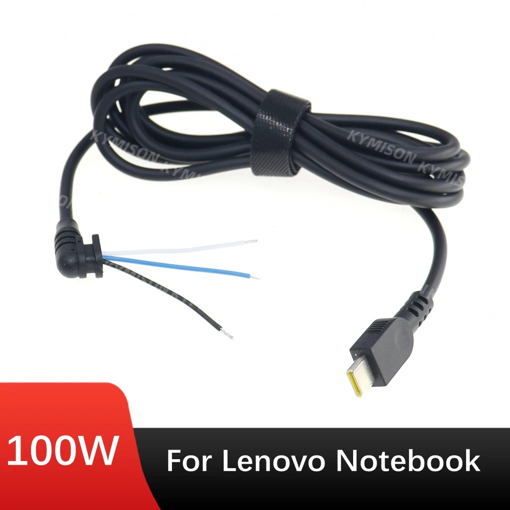 USB Type C Charging Cable DC Jack Plug Power Adapter Cable For Lenovo Laptop 100w Adapter USB C Power Connector Cord 1.8m