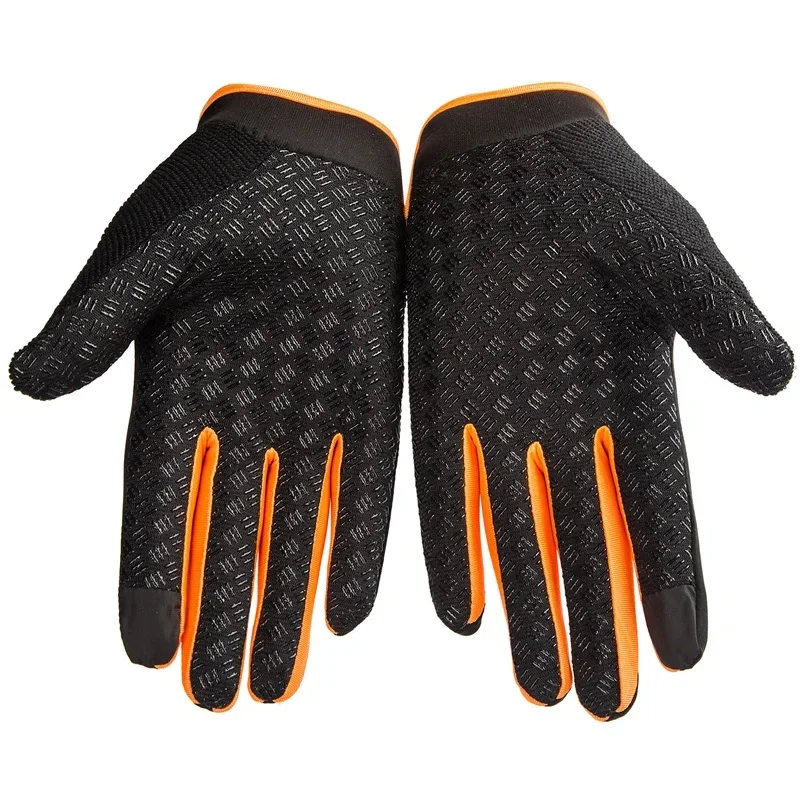 1 Pair Gym Gloves Motorcycle Bike Gloves Riding Adjustable Black Red Green Orange Simple Fashion Men Women Riding Driving Glove