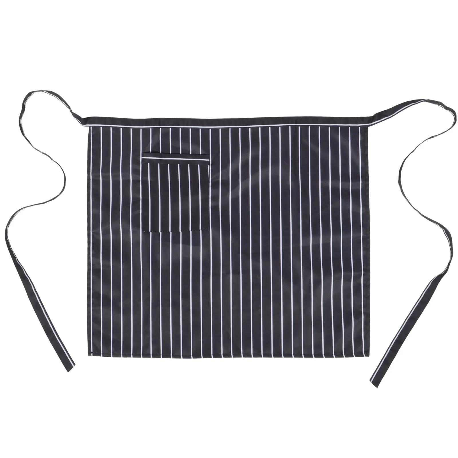 Adjustable Waist Apron for Men and Women Black Half Apron Chef Server Bartender Bistro Kitchen Workwear Cooking Baking Gardening