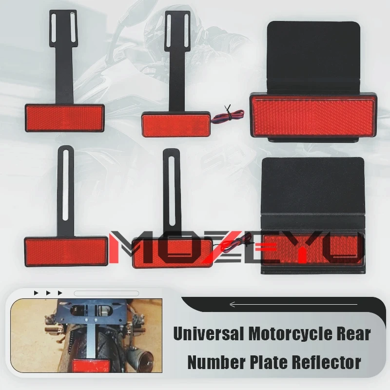 

Motorcycle For Yamaha MT07 MT09 Tenere 700 YZF R1 R3 R6 R7 R125 XMAX 300 MT125 License Plate Holder Parts Extend Tail Reflector
