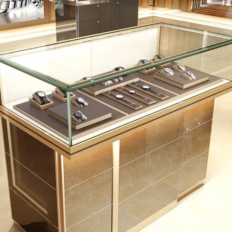 Luxury Watch Display Tray Counter Watches Bracket Jewellery Display Case Showcase Watches Rack Jewelry Set Storage Jeweler Shelf