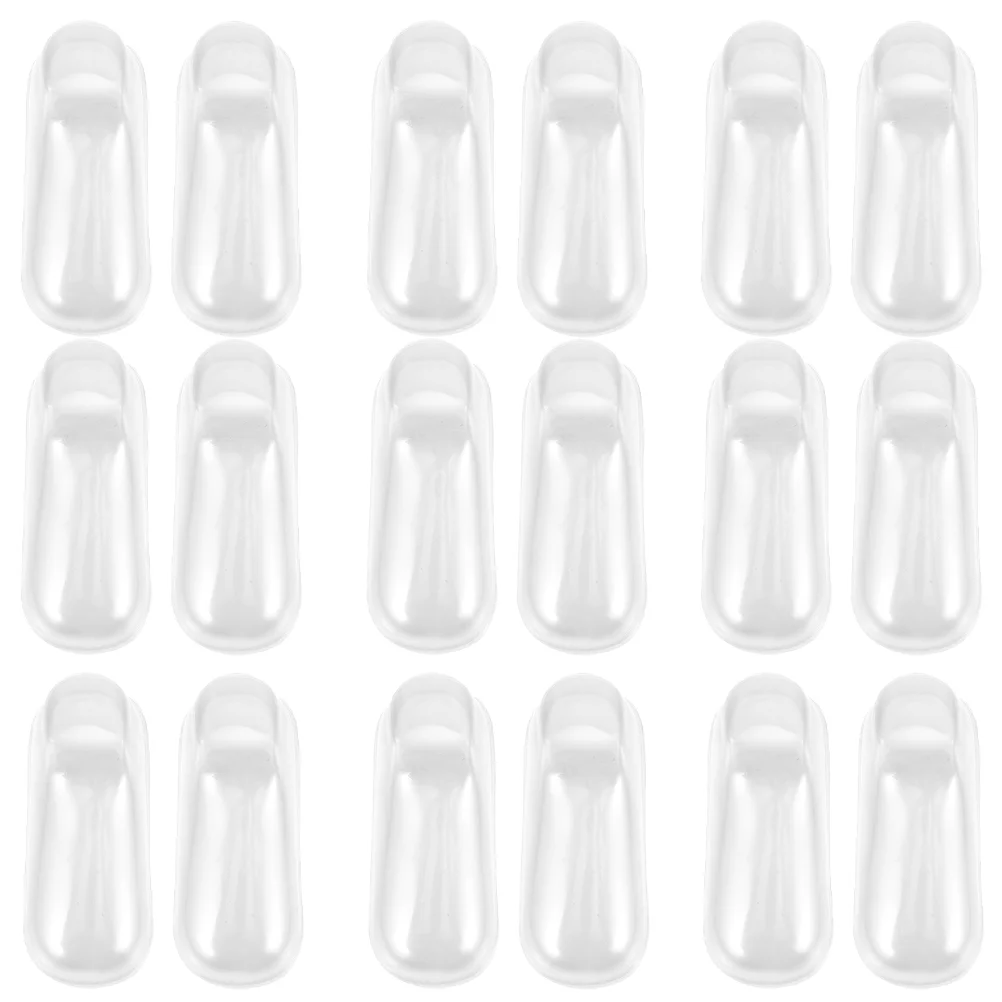 40pcs Transparent PVC Baby Shoe Socks Display Model Support 10CM Toddler Booties Stands Foot Holder Form Shaper For Shop Home