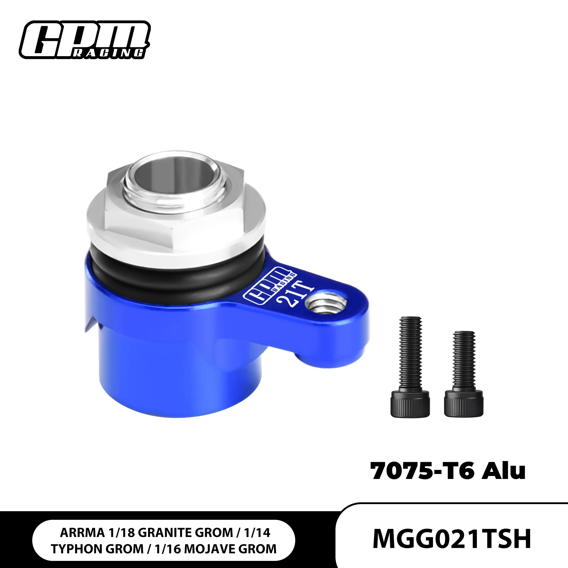 

GPM 7075 Alloy 20T/21T/25T Servo Saver Set For ARRMA 1/18 Granite Grom Typhon Grom