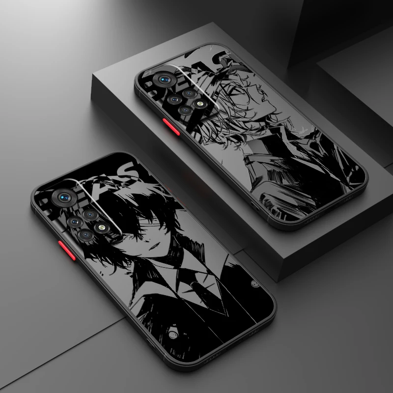 B-Bungo S-Stray D-Dogs Anime Cool Frosted Translucent For Redmi 8 8A 9A 9C 9AT 9 9T 10X 10A 10C 10 11A 12C 12 13C 5G Back