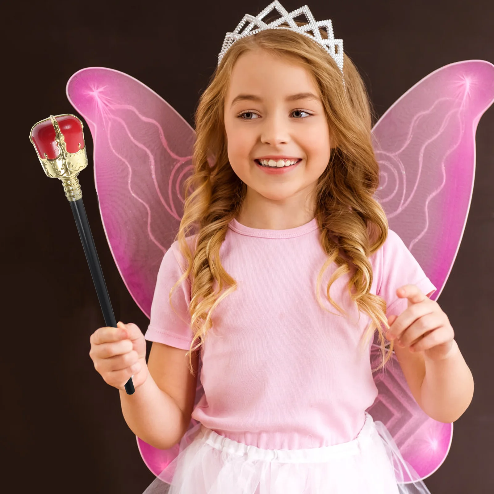 ไม้เท้าราชามงคล 2 ชิ้น สำหรับงานฮาโลวีน งานวันเกิด ชุดแฟนซี ตกแต่ง งานละคร งานเต้นรำสวมหน้ากาก คอสเพลย์ ใช้ได้ทั้งชายและหญิง