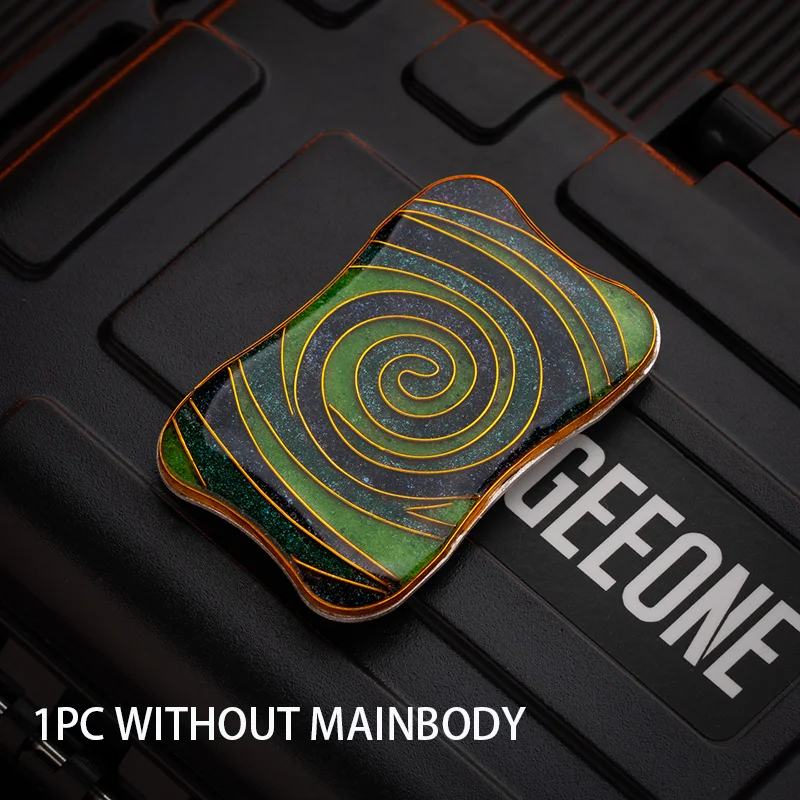 Peacock Aura Sand Floating Fidget Slider Metal Stress Relief Toys