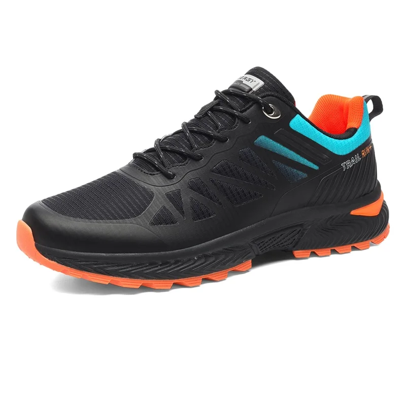 Zapatillas de senderismo transpirables para hombre, calzado resistente al agua con soporte para el arco, talla grande