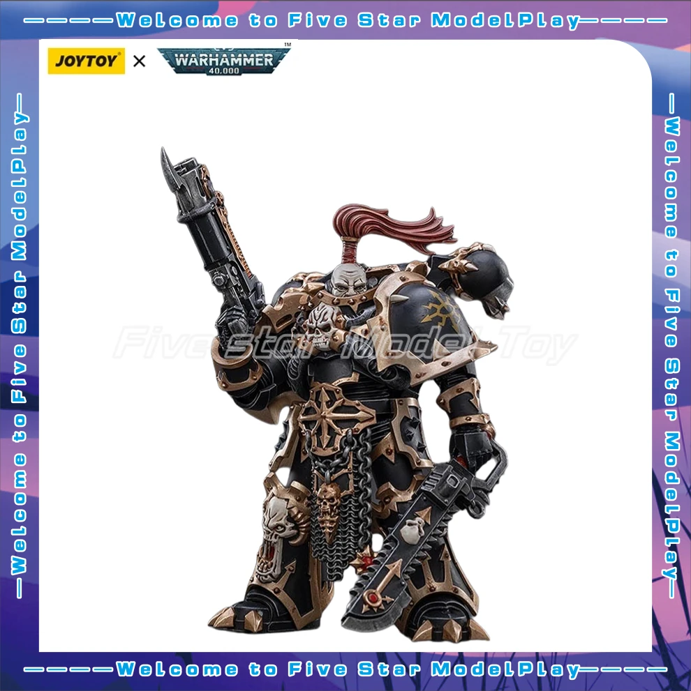 

【In Stock】Original JOYTOY Warhammer 40K Black Legion Havocs Championship Brother Slael 1/18 Action Figure Anime Model Toys Gifts