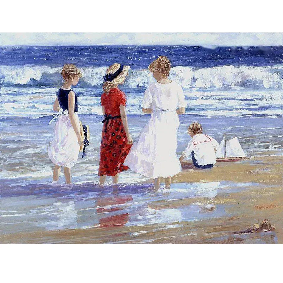 Sally Swatland oil painting reproduction Hand painted art paintings on canvas Funny Childhood picture for baby room decoration