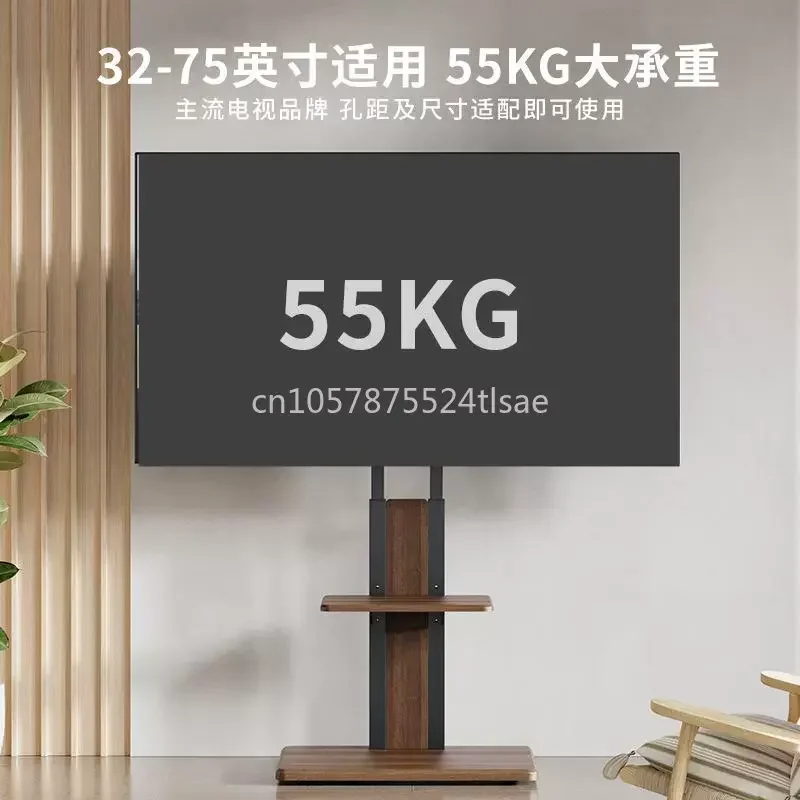 دعامات أرضية للتلفزيون، حامل متنقل للتلفزيون، حامل عربة عمودي، حامل متنقل، عربة أرضية للتلفزيون 26 بوصة - 75 بوصة #5