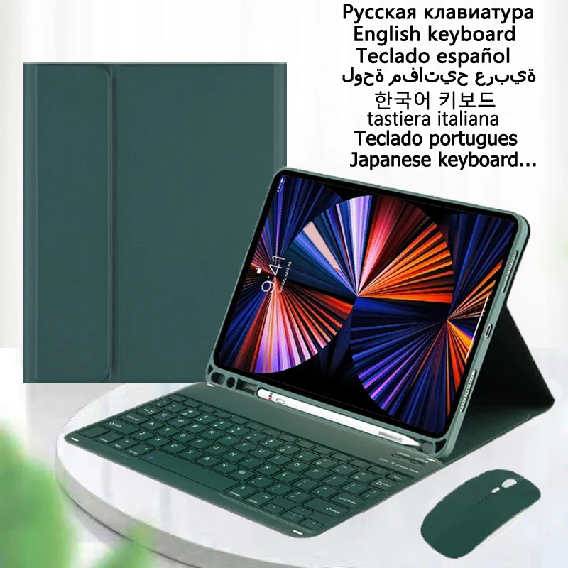 Funda for Samsung Galaxy Tab A9 Plus Keyboard Case 11 inch 2023 Korean Spanish English Keyboard for Galaxy Tab A9+ A9 Plus Case