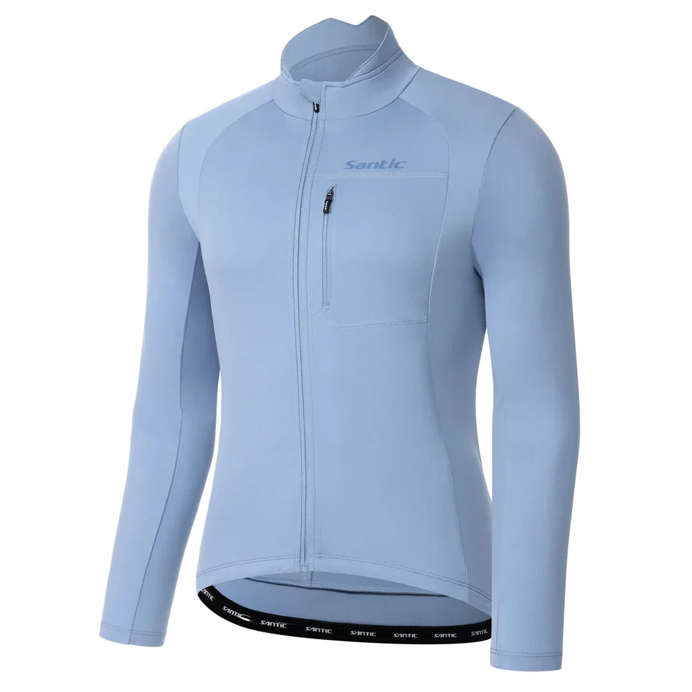 Santic Fleece MTB/Rennrad-Trikot Me's Winter-Radjacken, winddicht, thermisch, warm, Reitoberteile, langärmelig, Fahrrad-Sportmantel – Detail 17