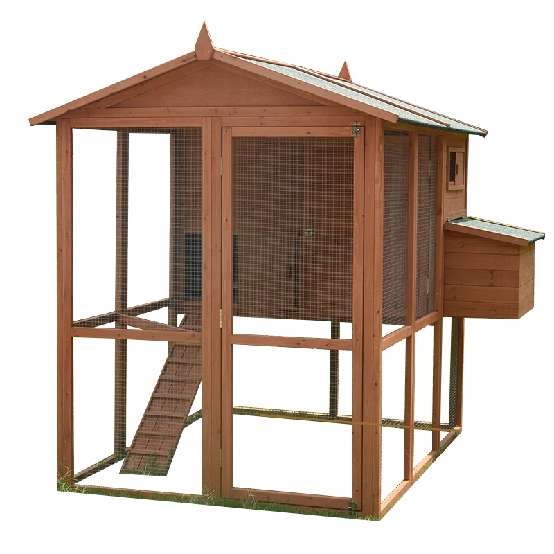 

Outdoor chicken cage large pigeon bird rabbit shack rain protection sun protection outdoor solid wood villa