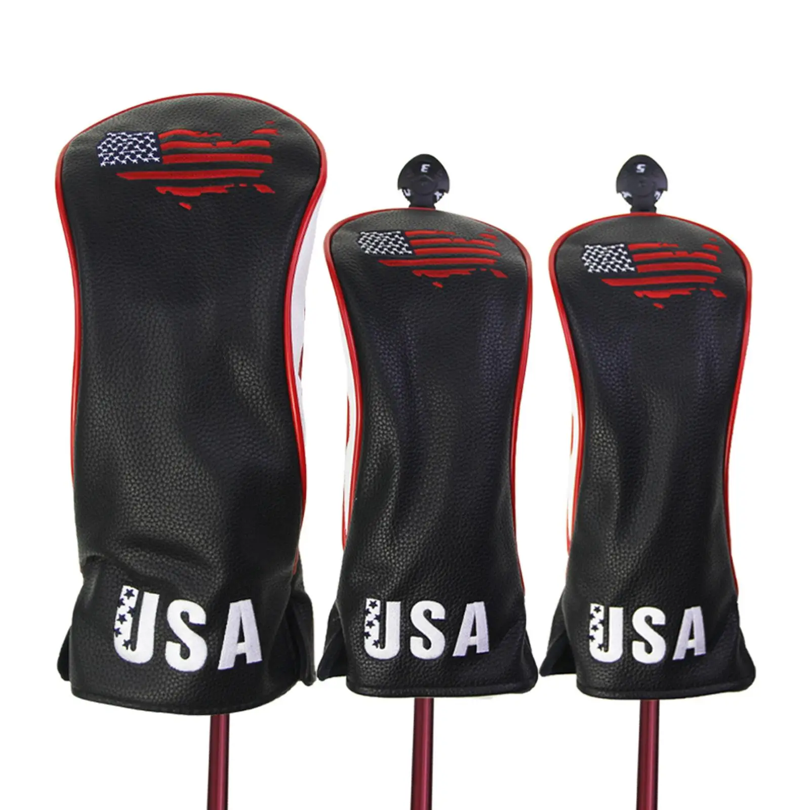 Durable Golf Wood Headcover Anti-slip No. 1 3 5 Driver Head Cover Protector