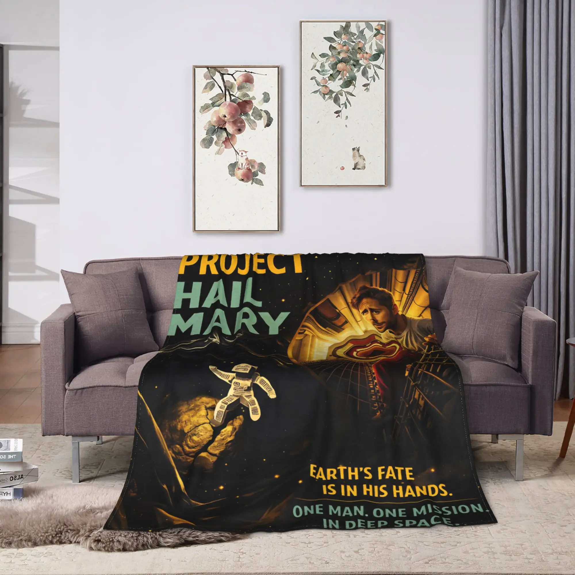 Soft Cozy Blanket Travel The Puppet Show Film Poster Vintage Series   Project Hail Mary Throw Blanket Bedspread For Home Decor