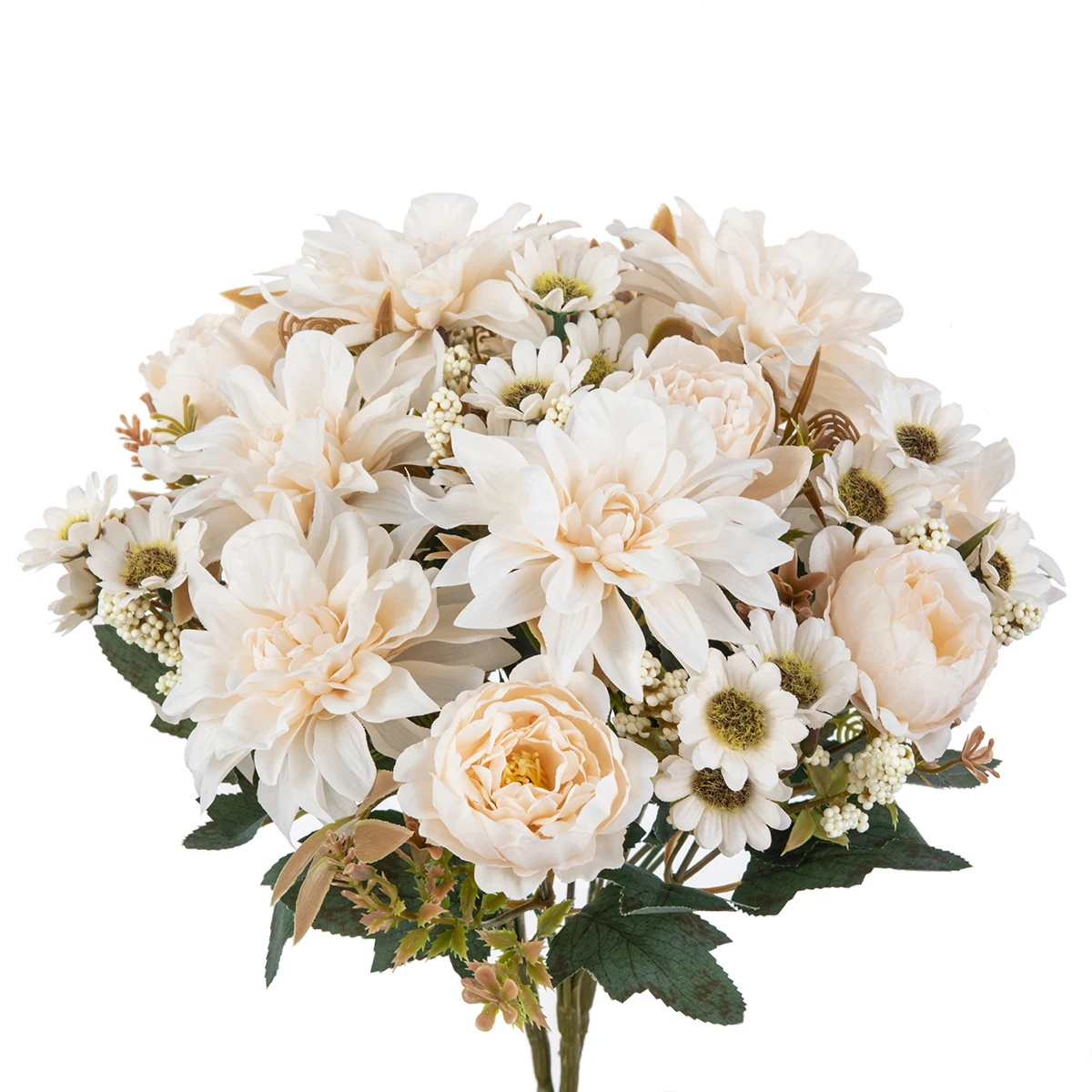 Künstliche Blumen Seiden-Dahlie Rose Festival Heim Zimmer Esstisch Garten Bogen Hochzeit Brautstrauß Handgemachtes DIY Geschenk Dekoration – Detail 2