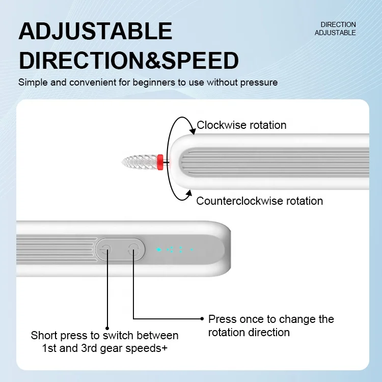 2 W 15.000 U/min Nagelbohrmaschine