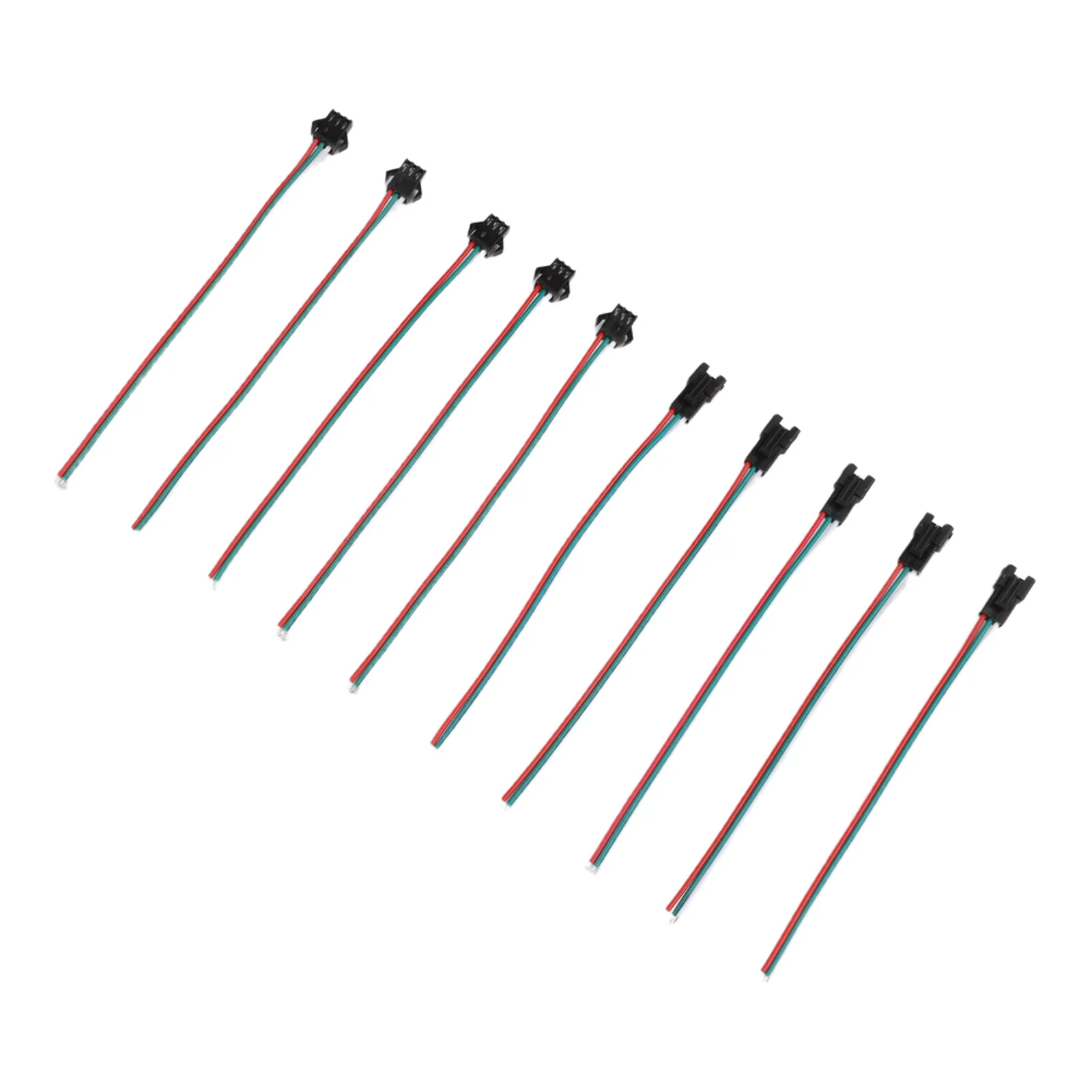 15cm Wire Connectors Wire Female Male Connectors For DIY LED Projects 20AWG Wires Lightweight Plastic And Metal