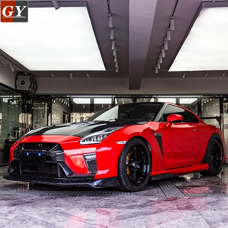 Partial Forged Carbon Container Version 19 Body Kit for Nissan 08-R35 GTR