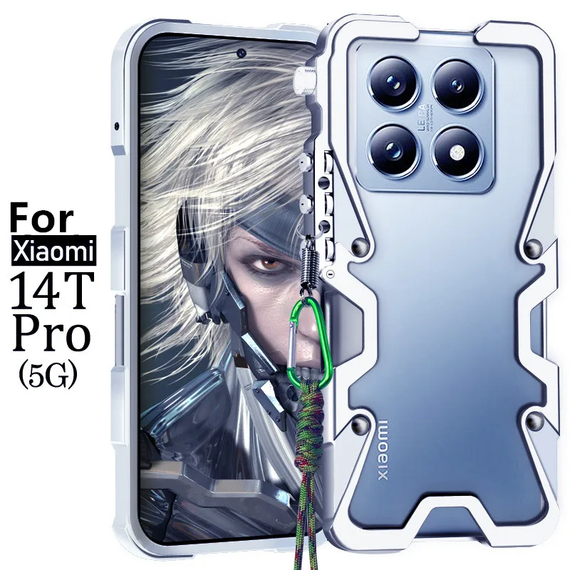 

Luxury For Xiaomi 14t Metal Bumper Case Aluminum Metal Frame Cover Shockproof Funda For Xiaomi 14t pro Cases